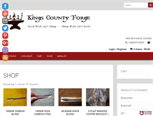 Tablet Screenshot of kingscountyforge.com